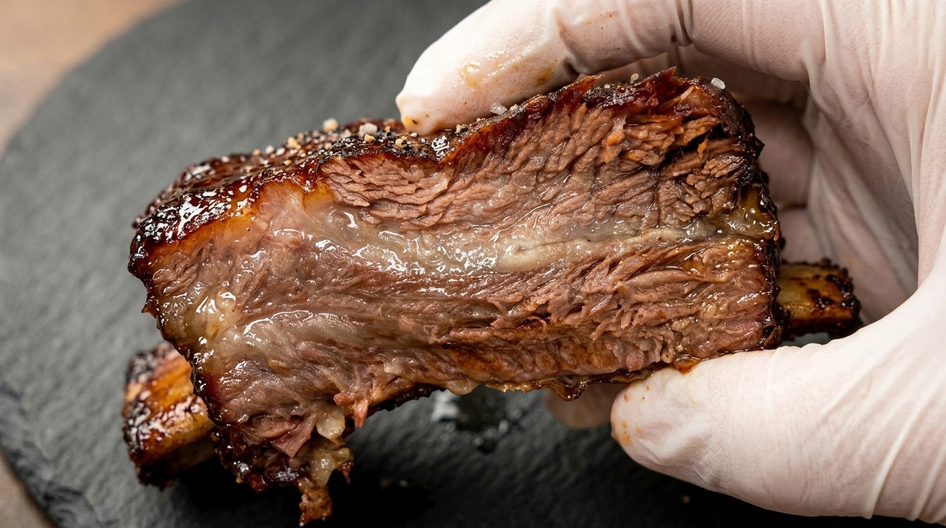 입안에서 살살 녹는 소갈비 구이와 중독적인 BBQ 글레이즈