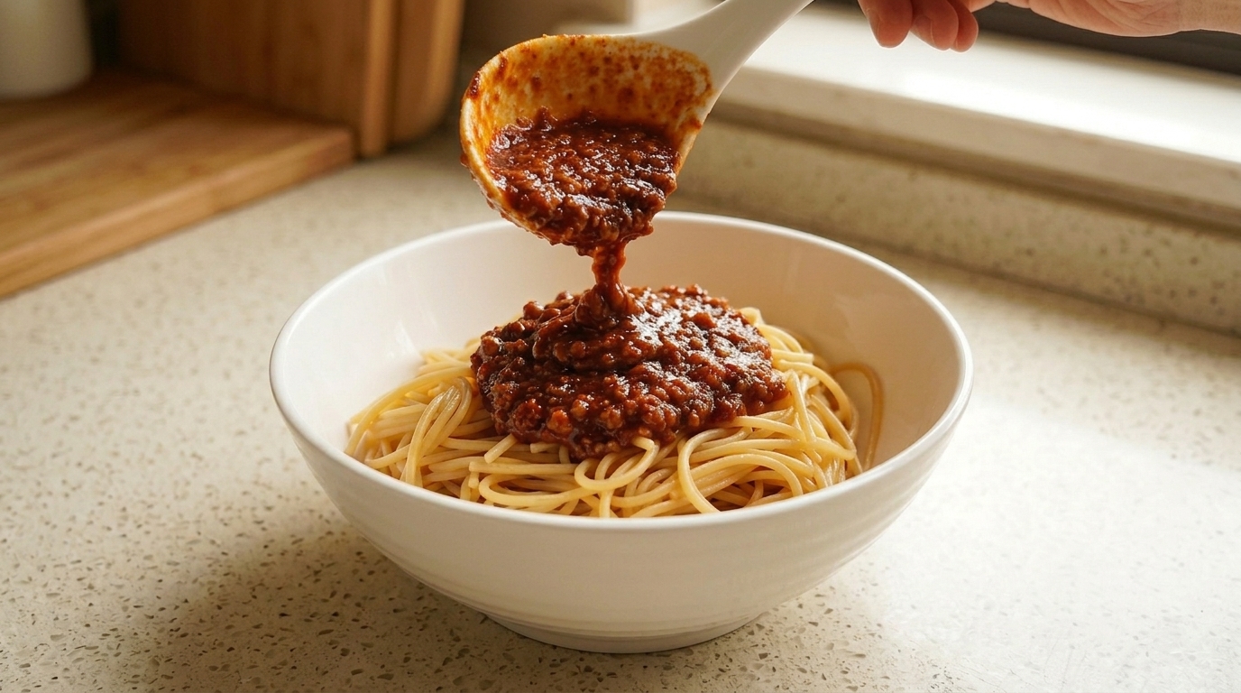 감칠맛 가득한 우마미 토마토 소고기 스파게티