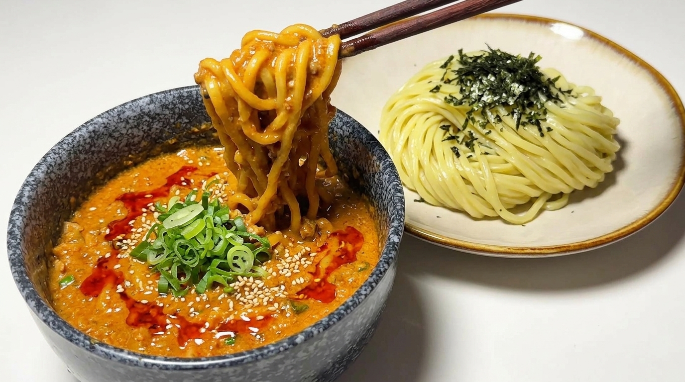 진한 미소 두유 츠케멘 (일본식 찍어 먹는 라면)