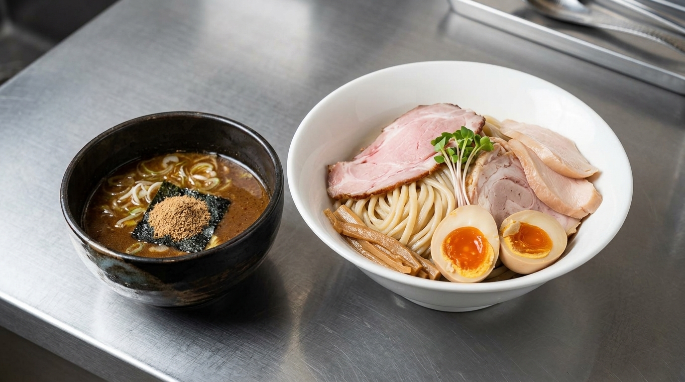 진한 교카이 츠케멘 (해물 돈코츠 찍어 먹는 라멘)