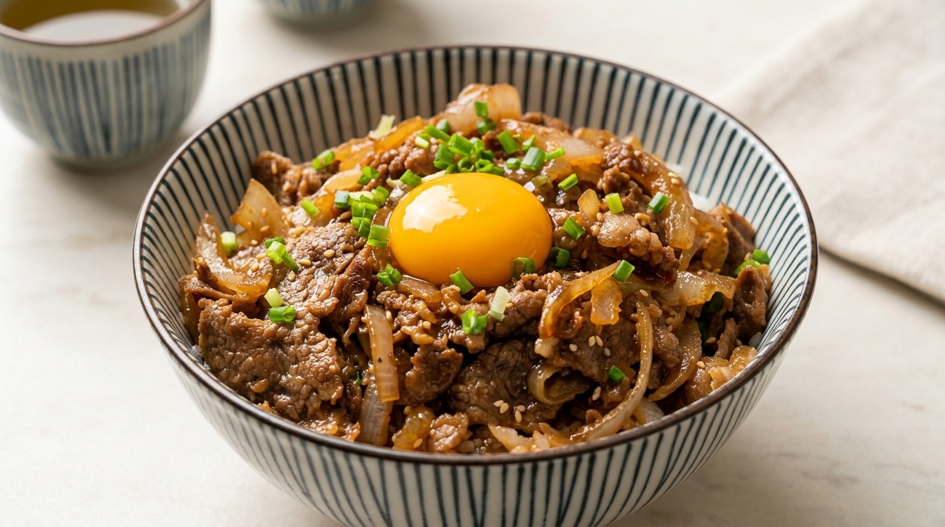 정통 일본식 소고기 덮밥, 규동 만들기