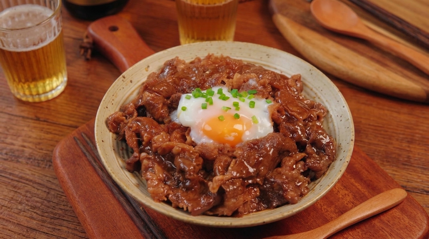요시노야 스타일 정통 규동 만들기 (일본식 소고기 덮밥 레시피)