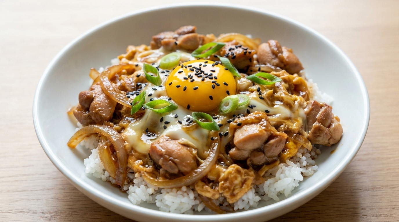 정통 일본식 오야코동 만들기 (닭고기 달걀 덮밥 레시피)