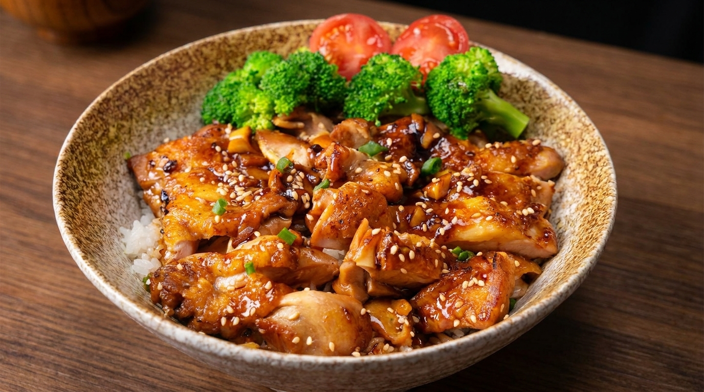 정통 일식 데리야끼 치킨 덮밥 (치킨 돈부리)