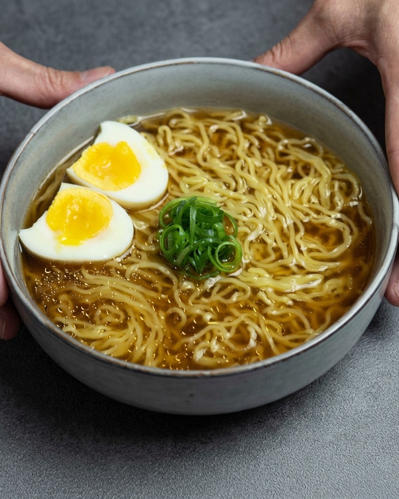 냄비 속 육수 베이스에 작은 스푼으로 과립형 치킨 시즈닝을 뿌리는 모습.