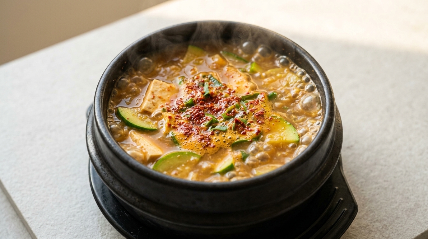 깊고 진한 맛의 정통 된장찌개
