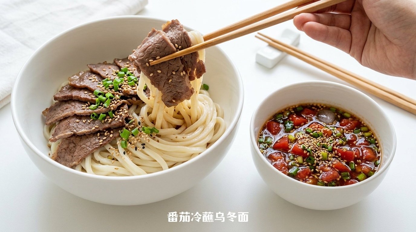 상큼한 토마토 폰즈 냉우동
