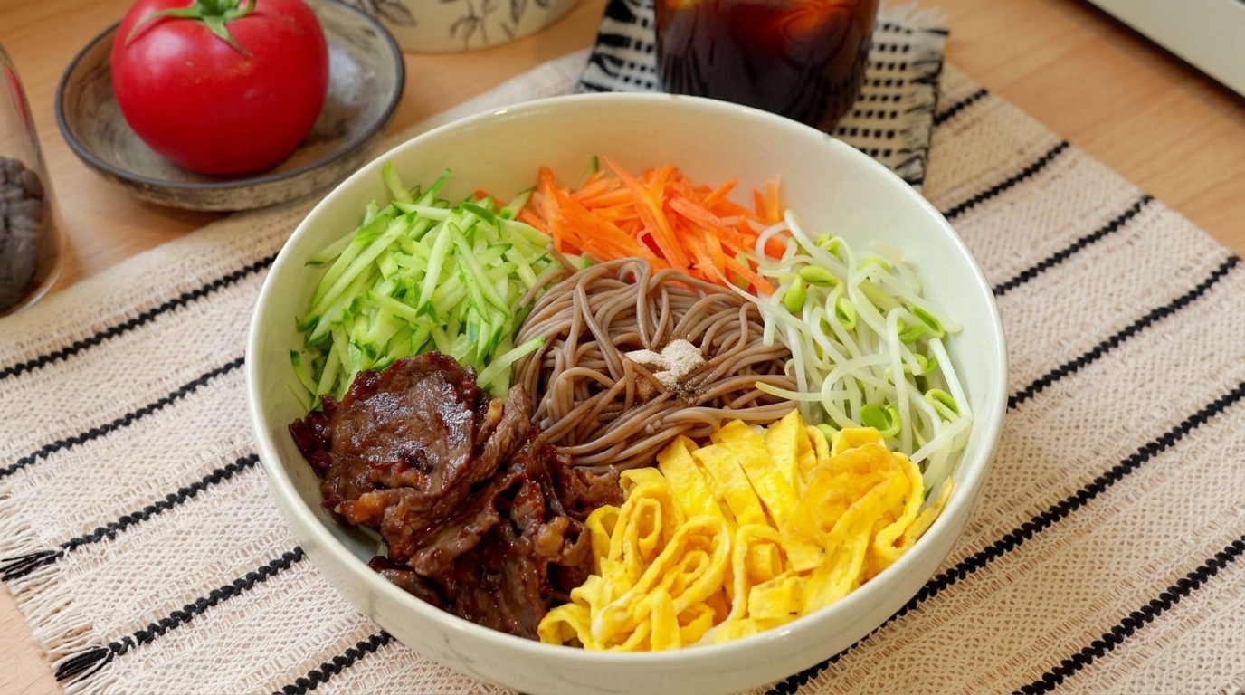 저칼로리 유자 폰즈 소고기 메밀국수