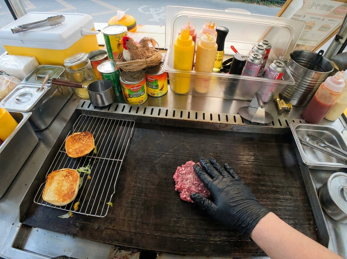 도마 위에서 균일한 두께로 썰리고 있는 잘 익은 아보카도.