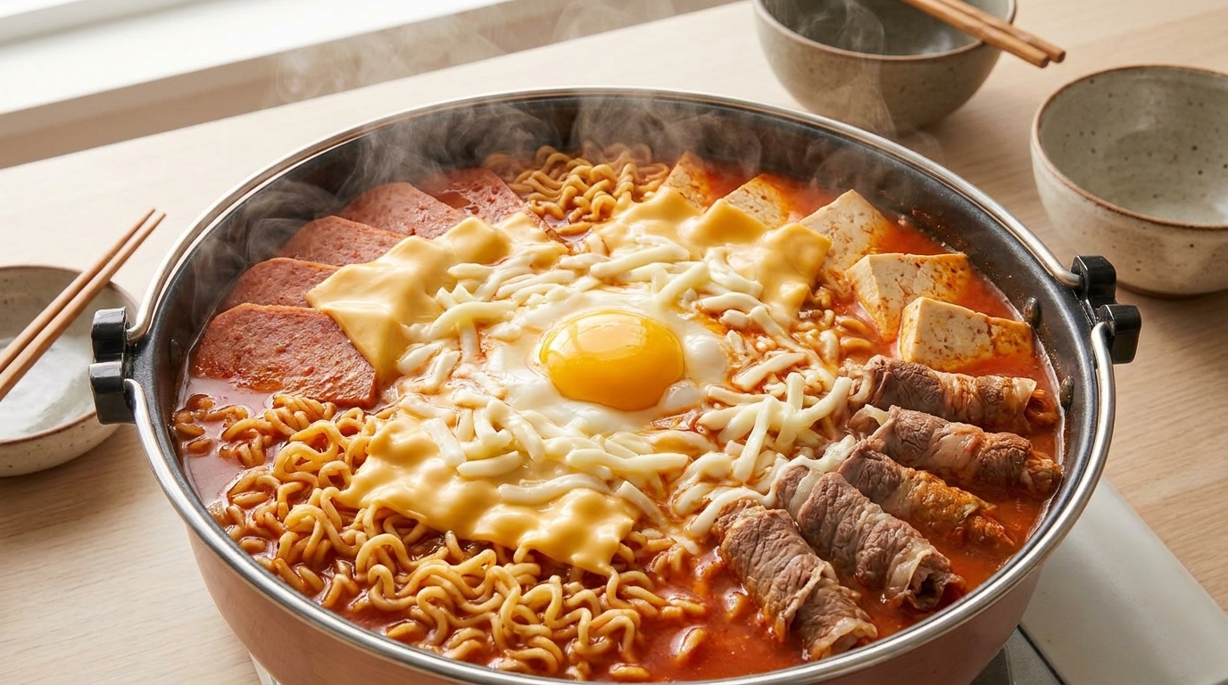 치즈 부대찌개 (Budae Jjigae)
