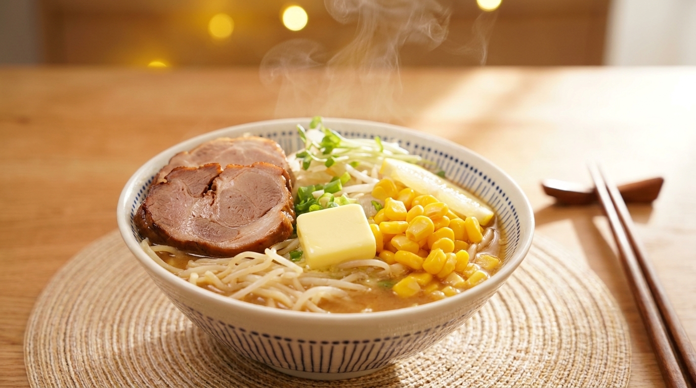 미소 버터 콘 라멘
