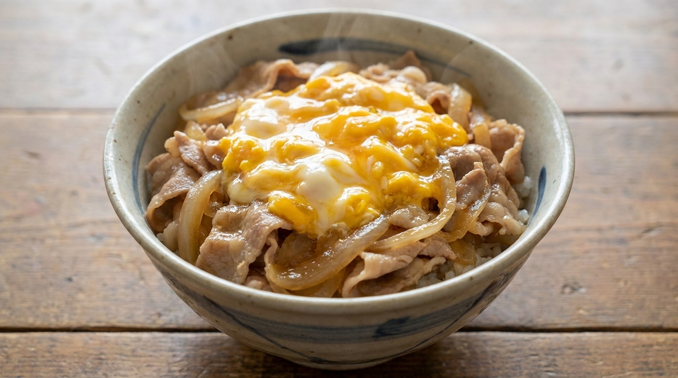 타닌동 (돼지고기 달걀 덮밥)