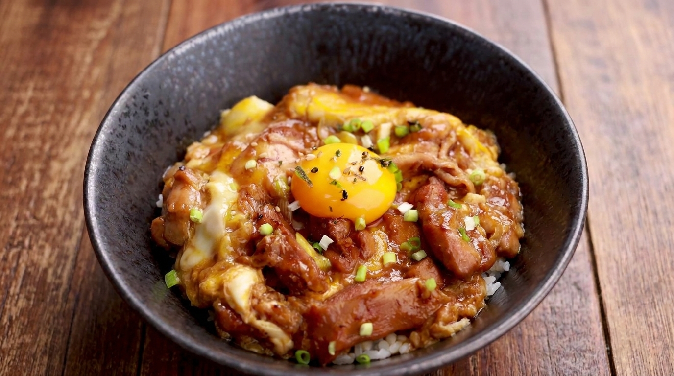 일본식 데리야끼 오야꼬동 (닭고기 계란 덮밥)