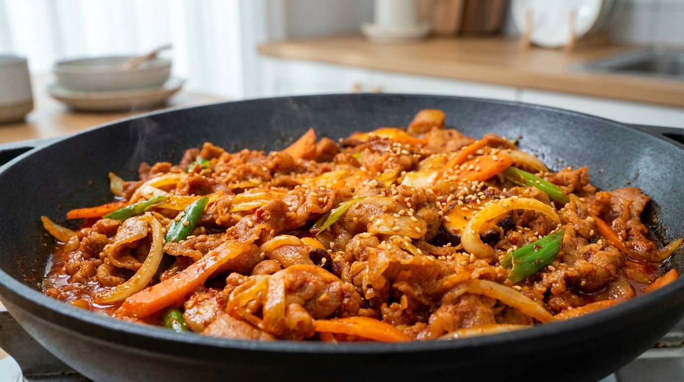 매콤한 돼지고기 두루치기 (제육볶음)
