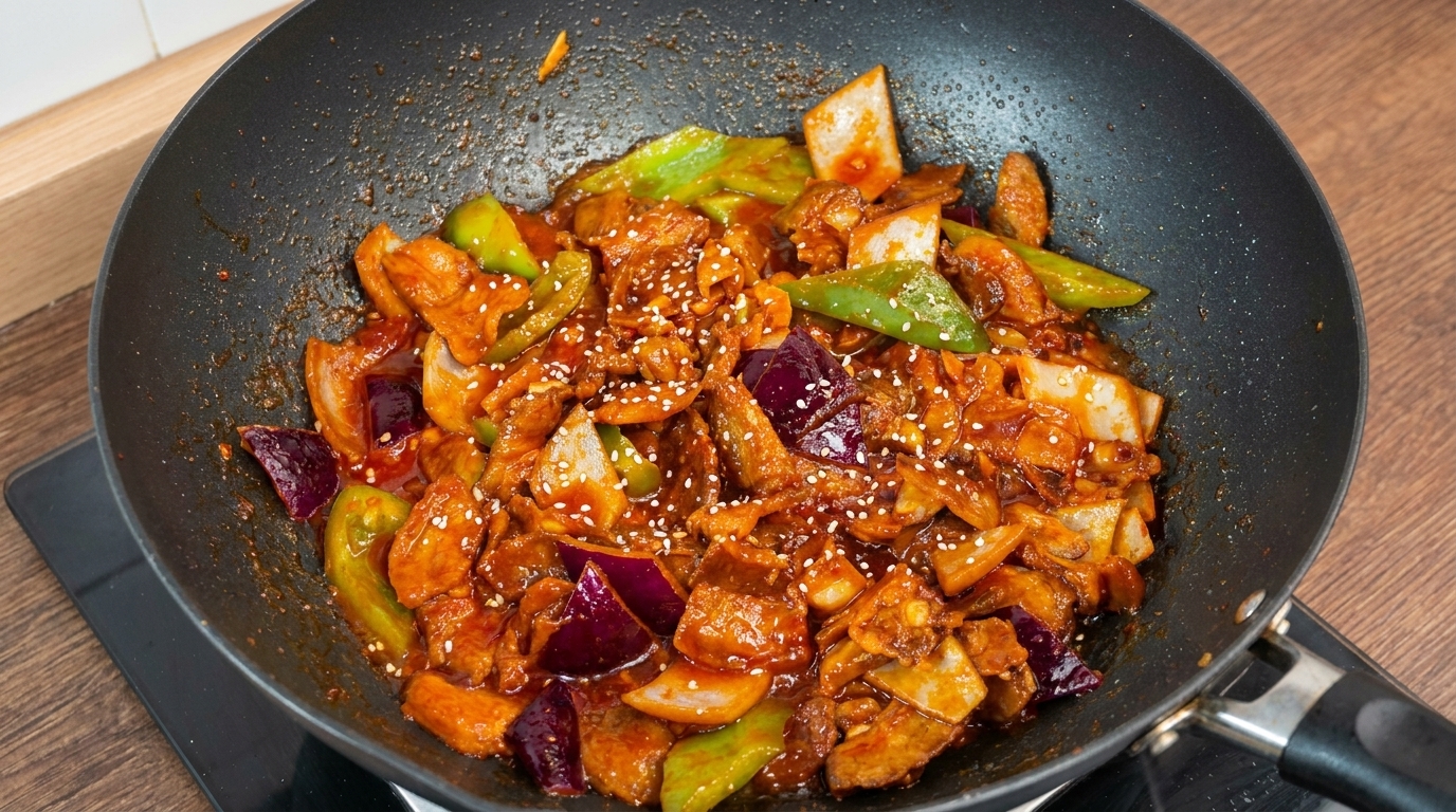매콤한 돼지고기 두루치기 (제육볶음)