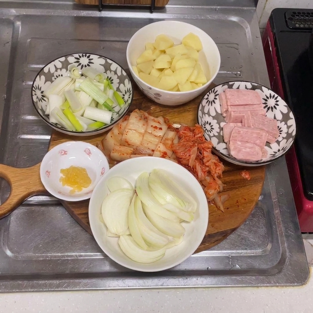 가스레인지 위 달궈진 팬에 식용유를 두르는 모습.