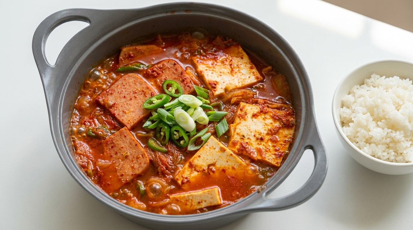 클래식 스팸 두부 김치찌개