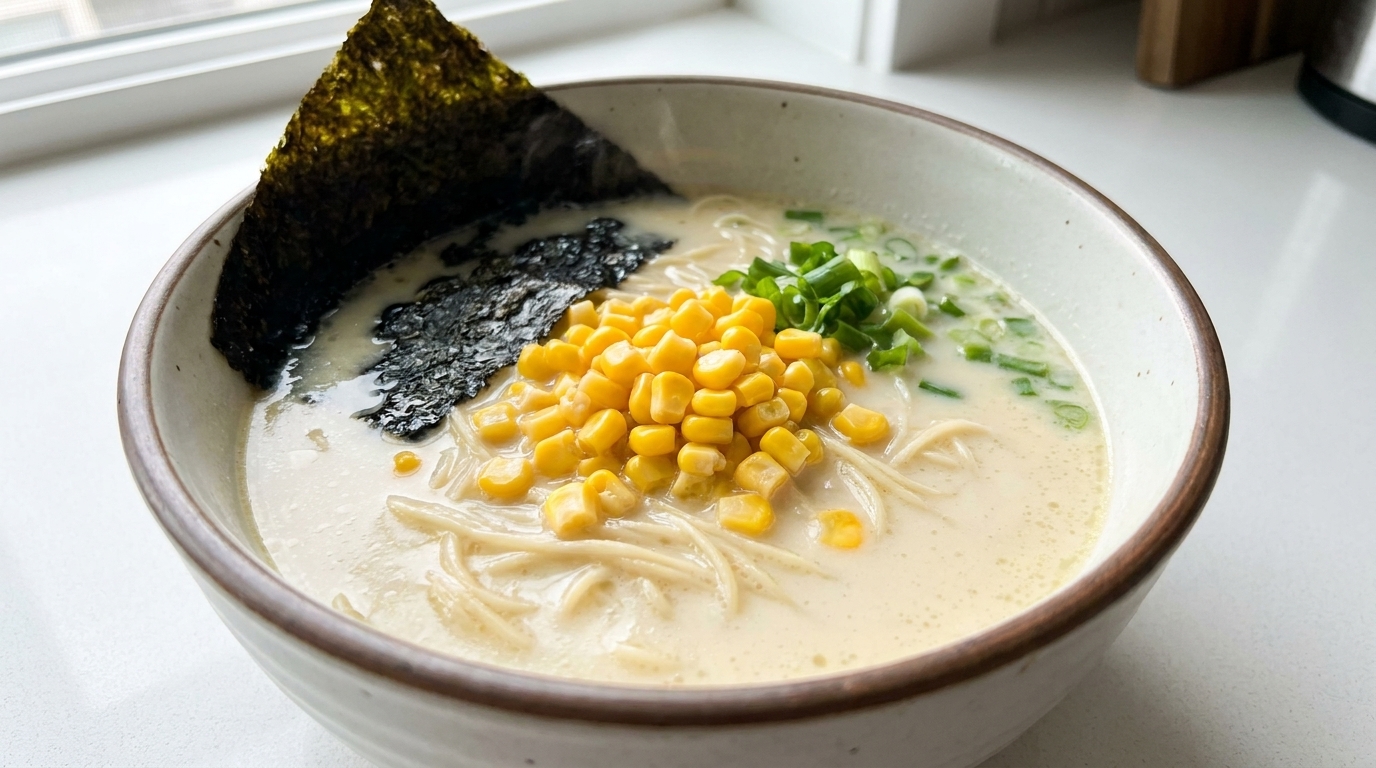 진하고 부드러운 닭육수 라멘 (토리 파이탄)