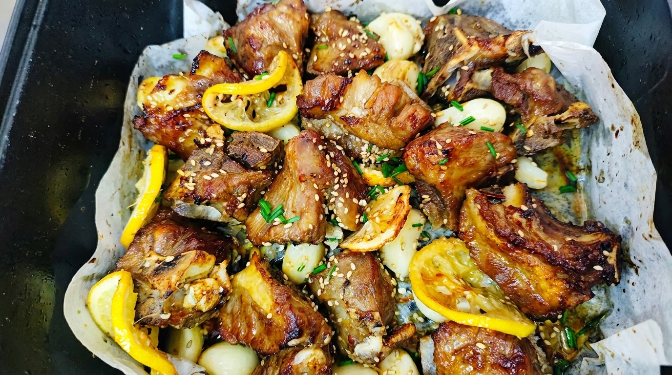 마늘 레몬 돼지갈비 구이