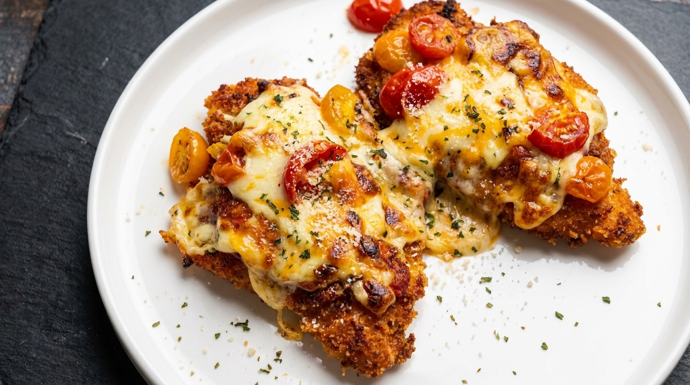 더블 치즈 구운 치킨 커틀릿