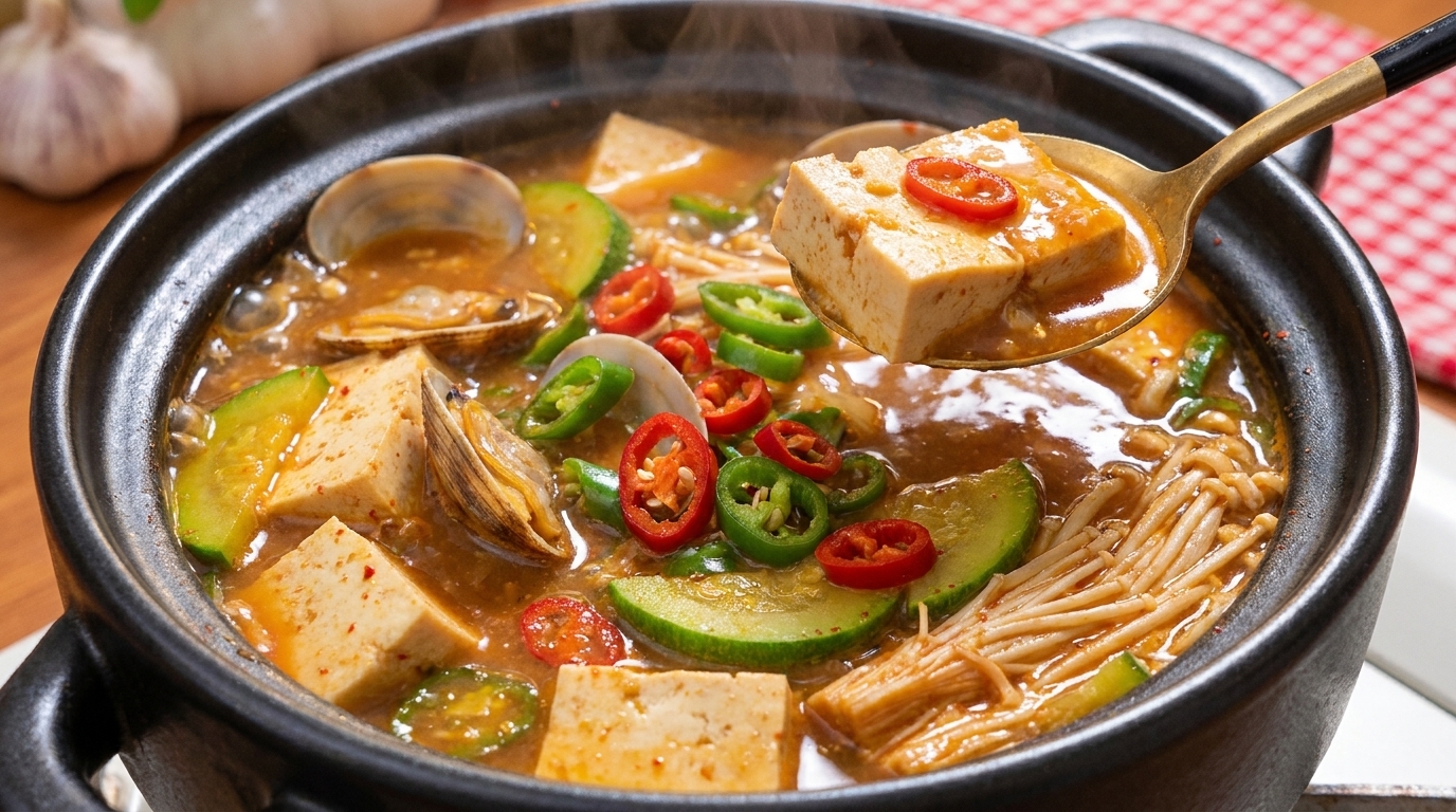 깊고 진한 맛의 정통 바지락 된장찌개