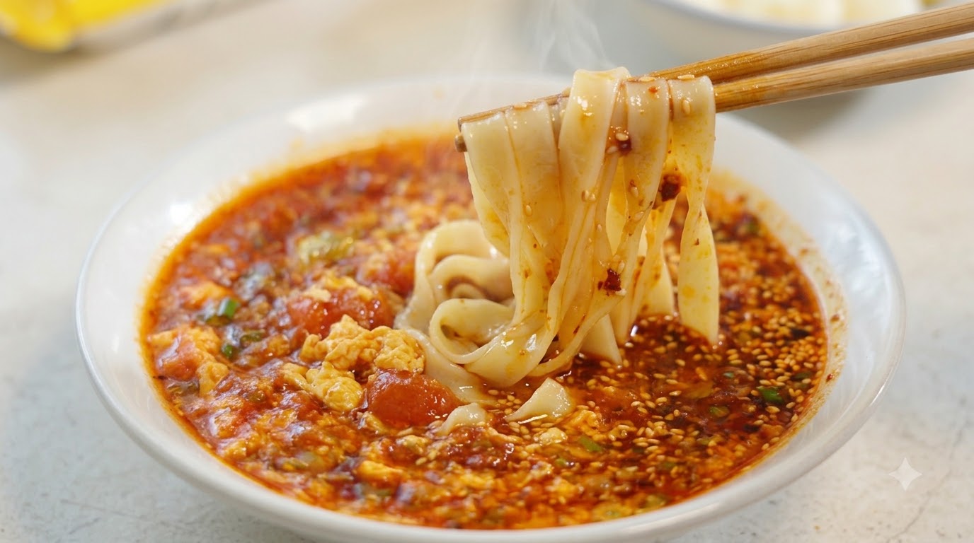 토마토 달걀 비빔국수