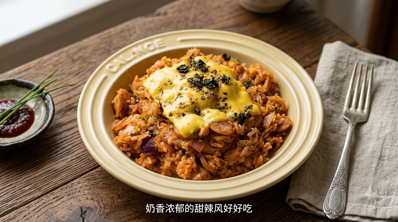 김치 소시지 덮밥