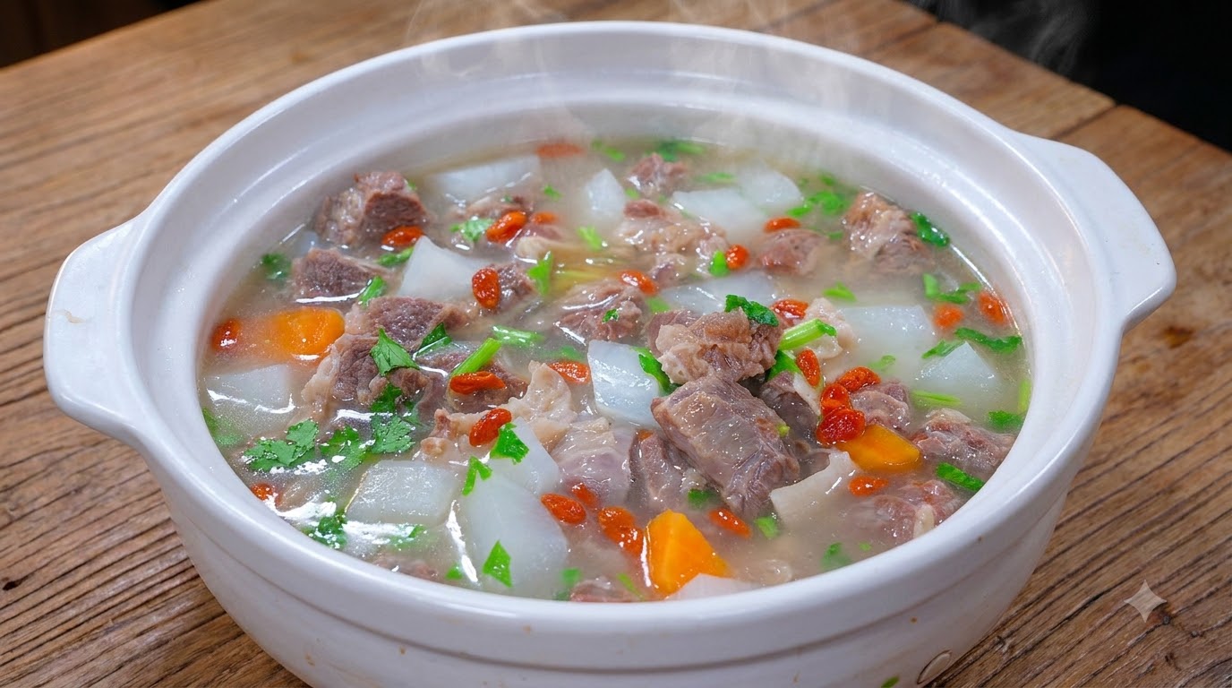 무국과 소갈비살 탕