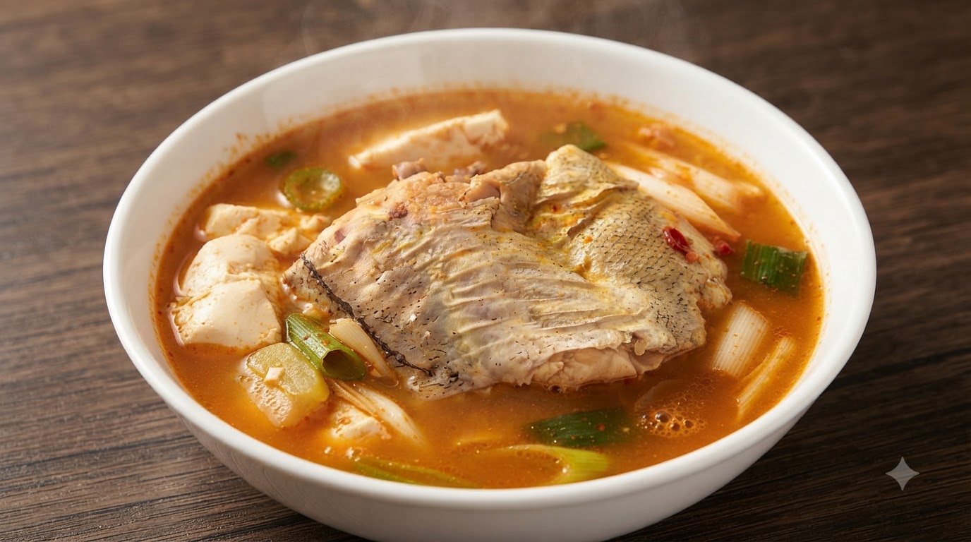 매콤하고 진한 동태탕 알곤이 두부찌개