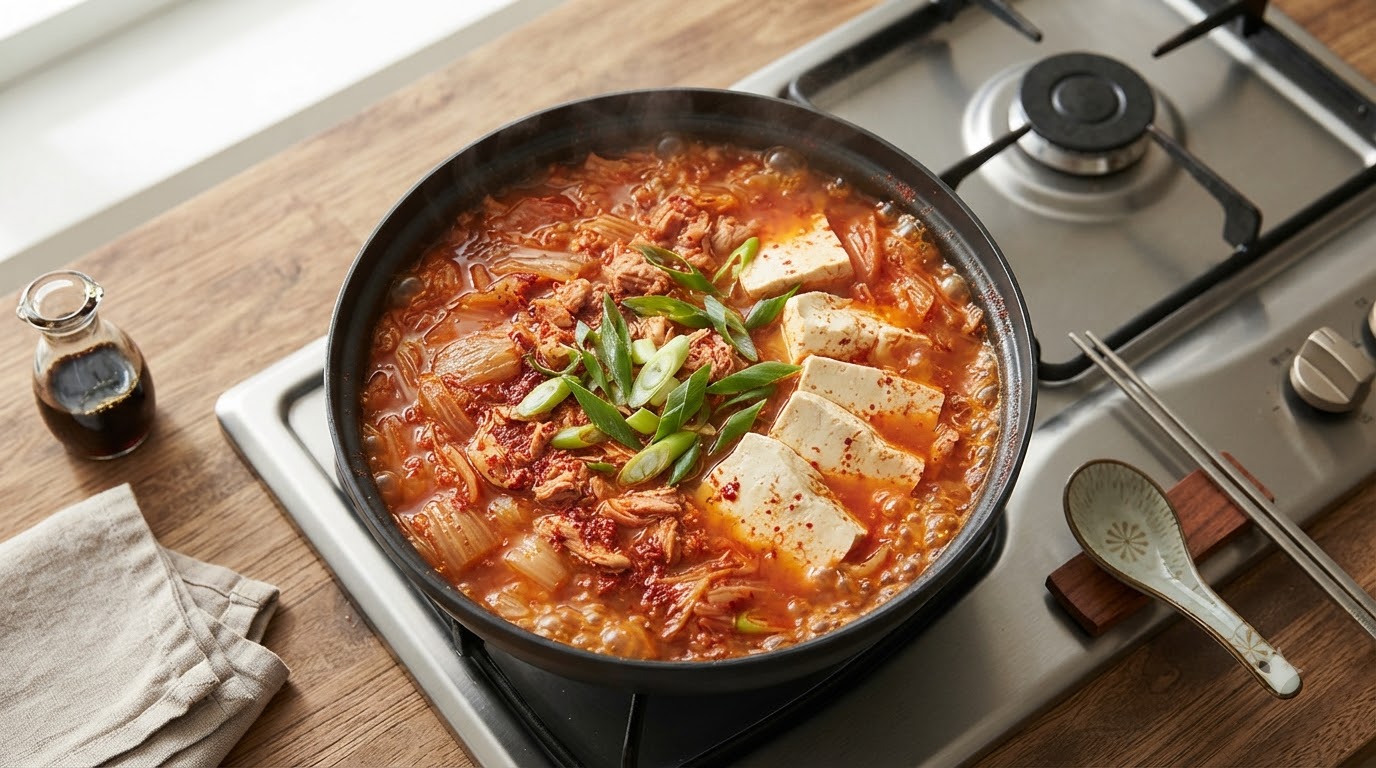 얼큰하고 진한 참치김치찌개 레시피
