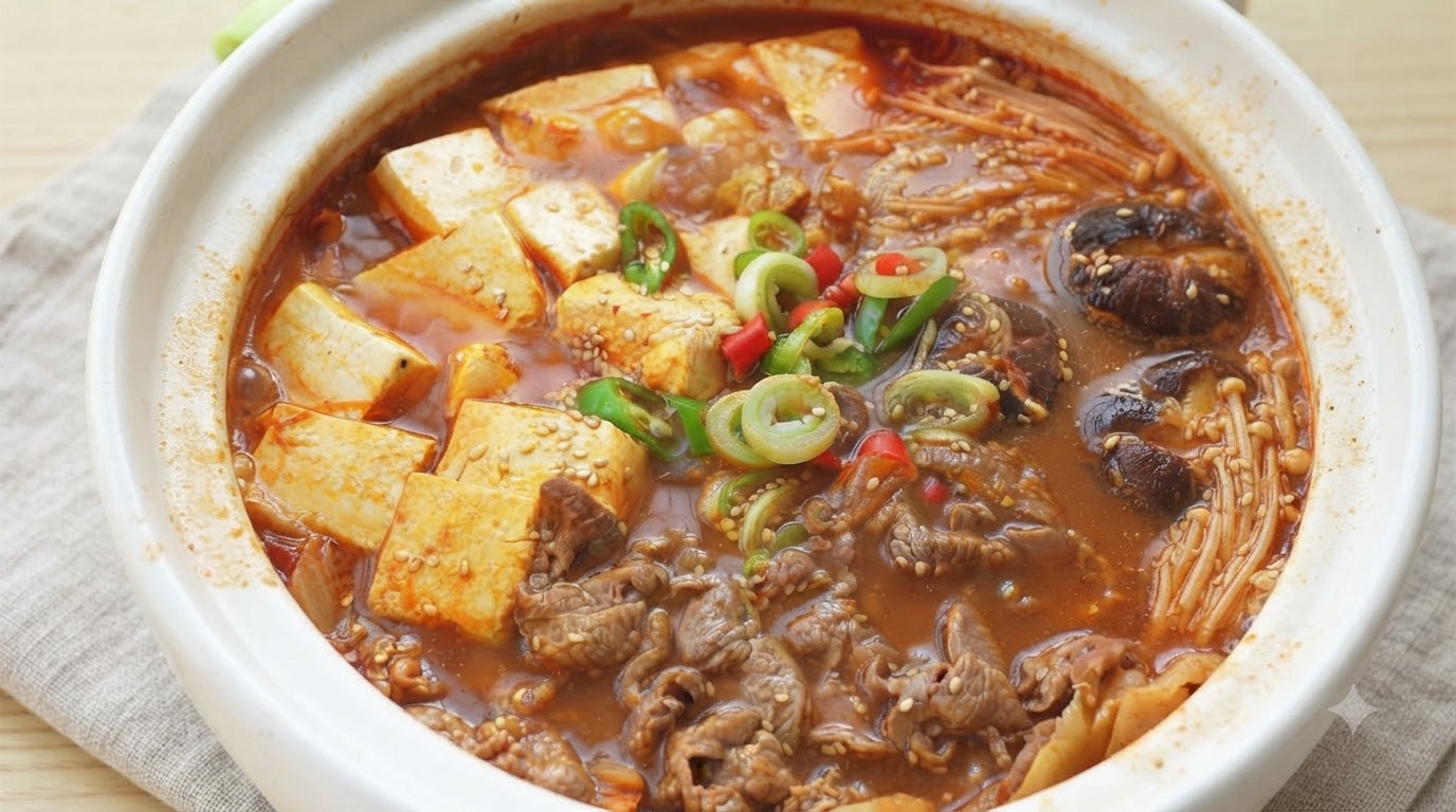 소고기 순두부 찌개