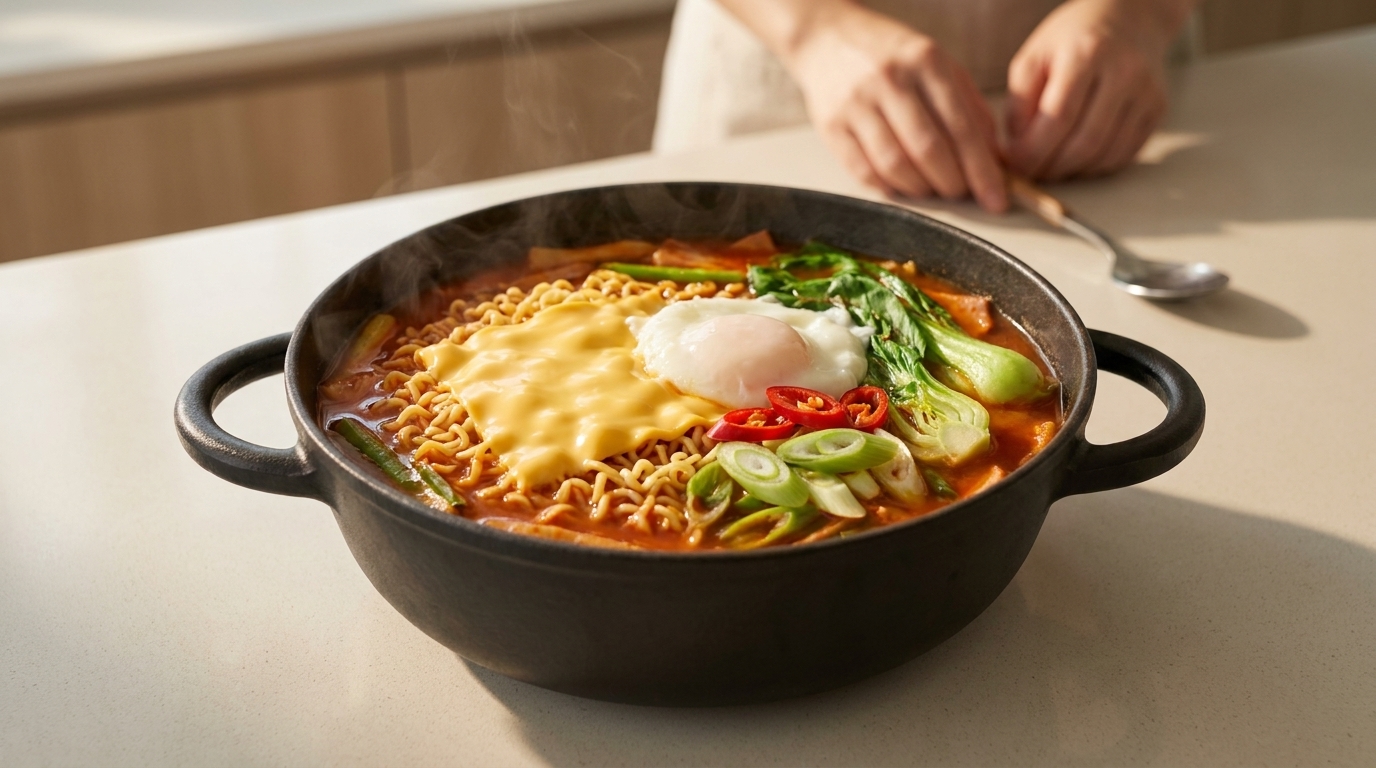 부대찌개 (혼자서도 완벽한 1인용 부대찌개)